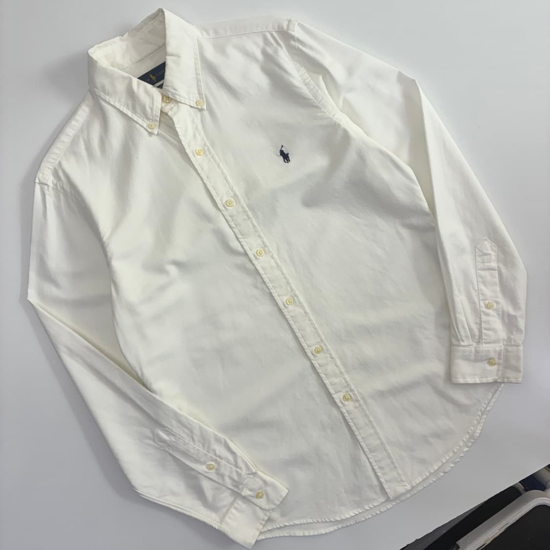 Polo 폴로 랄프로렌 신형 QR 현행 화이트 옥스포드 셔츠 상품이미지2