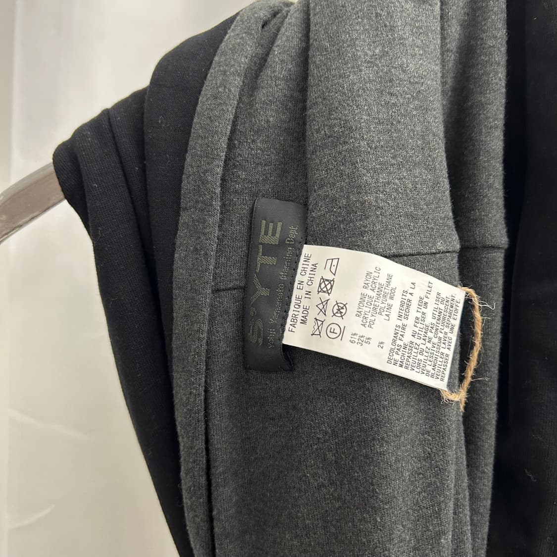 요지 야마모토 SYTE 바이컬러 스톨  상품이미지2