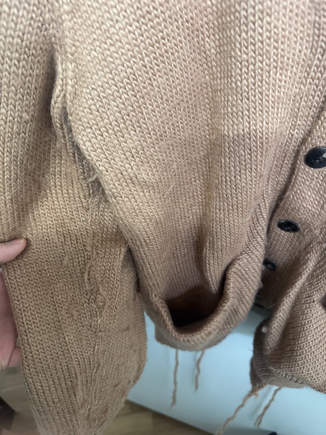 미도리카와 18aw 알파카 가디건 상품이미지10