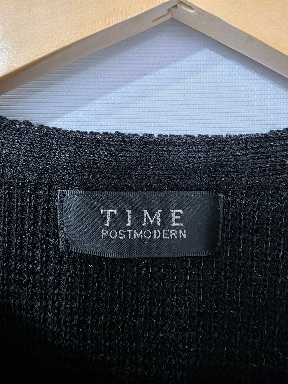 TIME 타임 블랙 체인 가디건 F 상품이미지5