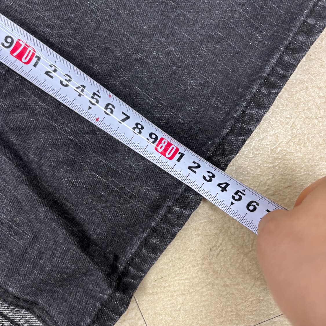 빈티지 워싱 데님 롱 스커트 상품이미지4