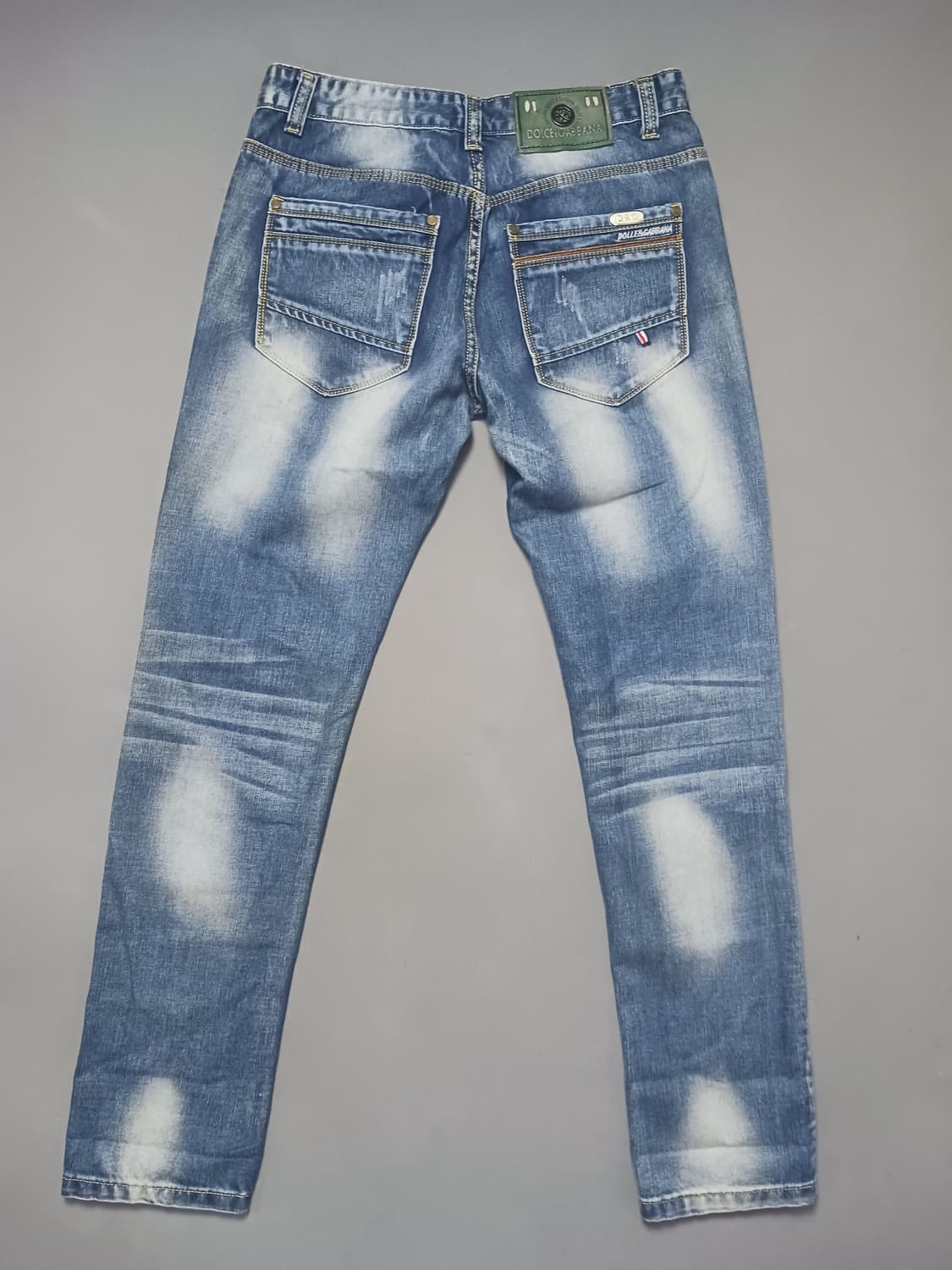 [32] 돌체앤가바나 자수 래더패치 스트레이트진 청바지 상품이미지7