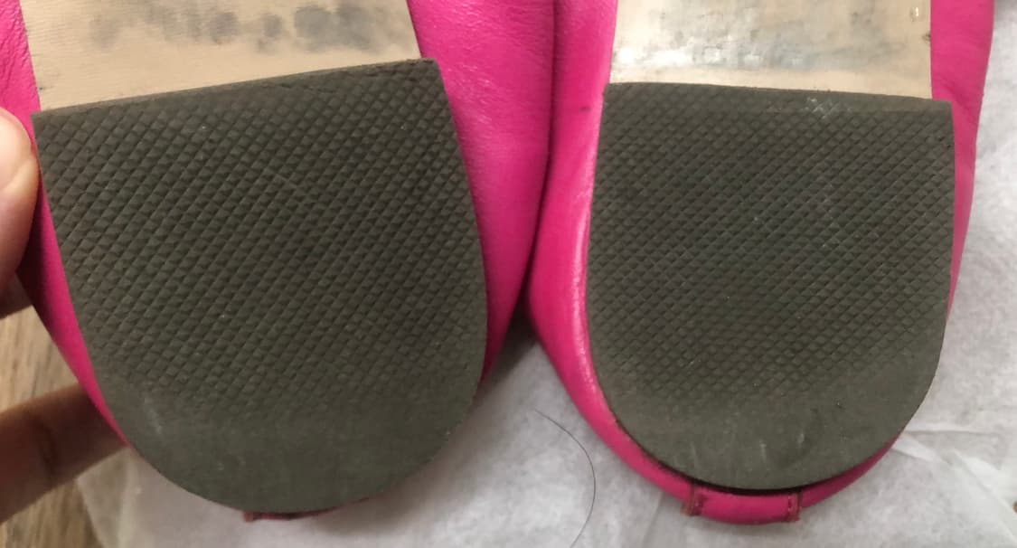 마뗑킴 초레어 핫핑크 소가죽 게더플랫 235 상품이미지3