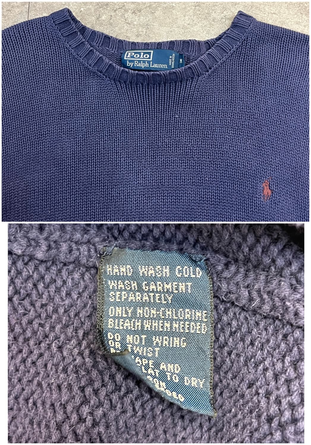 폴로 랄프로렌 니트 네이비 M #csz3225 상품이미지4