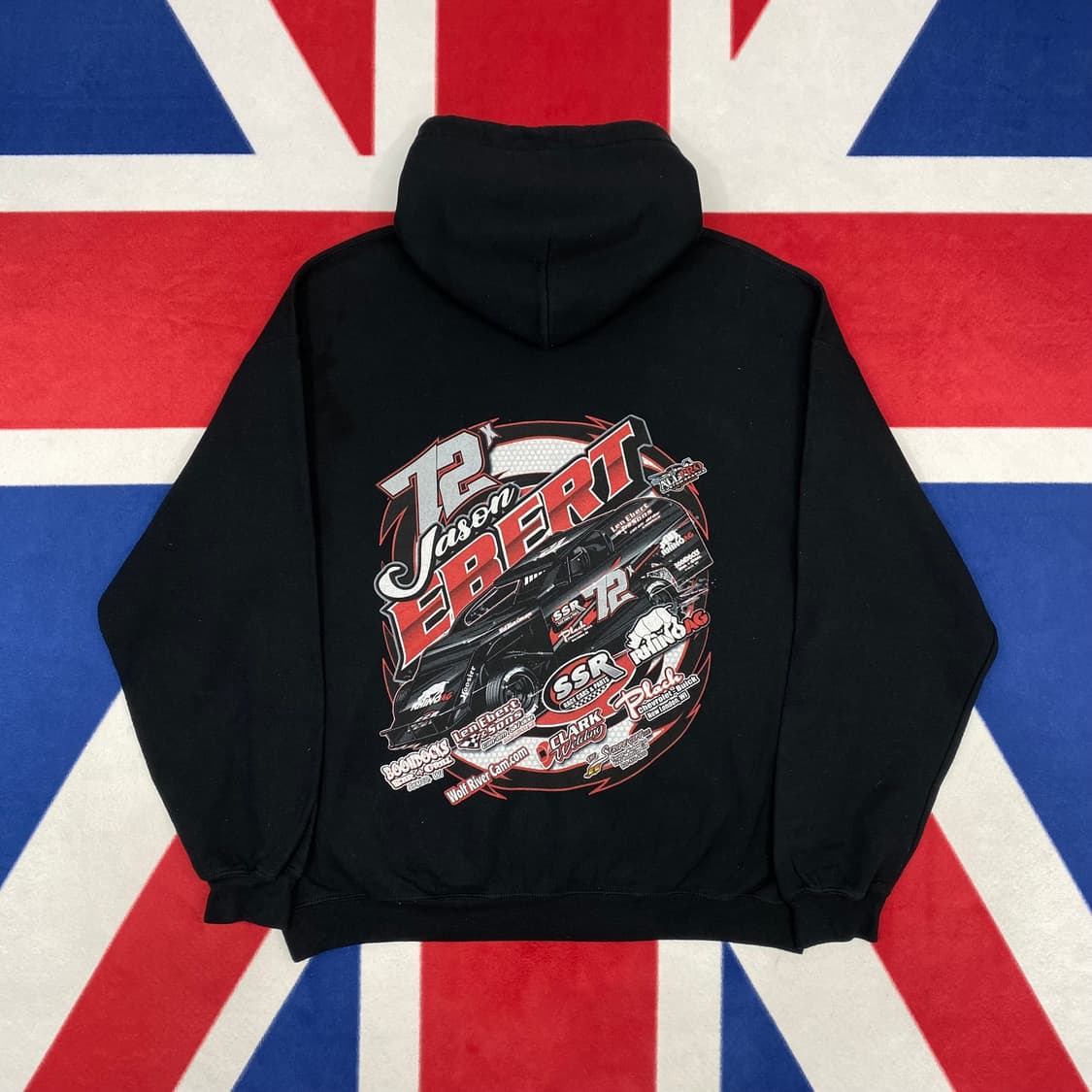 빈티지 레이싱 후드티 L 상품이미지4