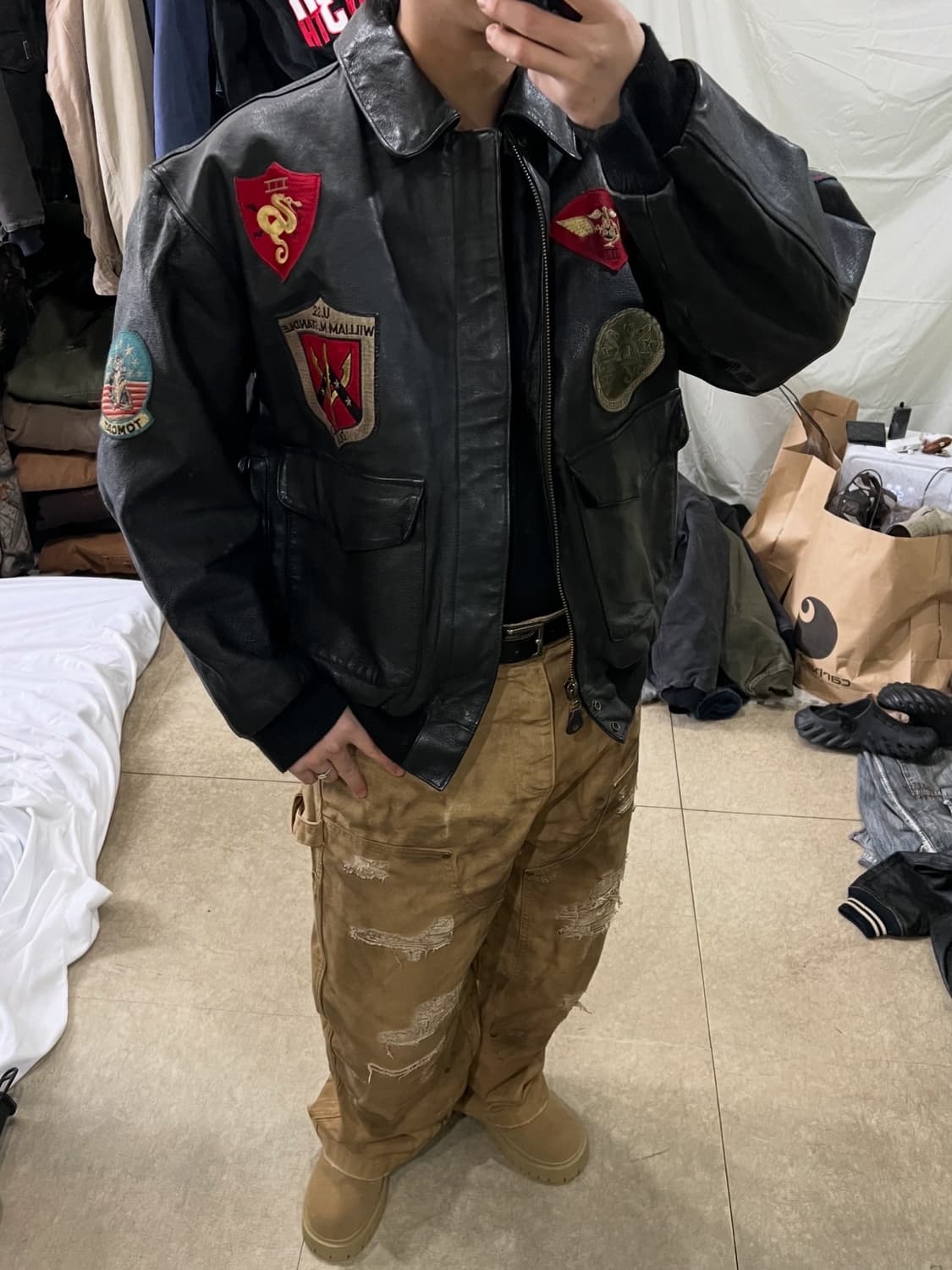 아비렉스 탑건 A-2 가죽자켓 상품이미지4