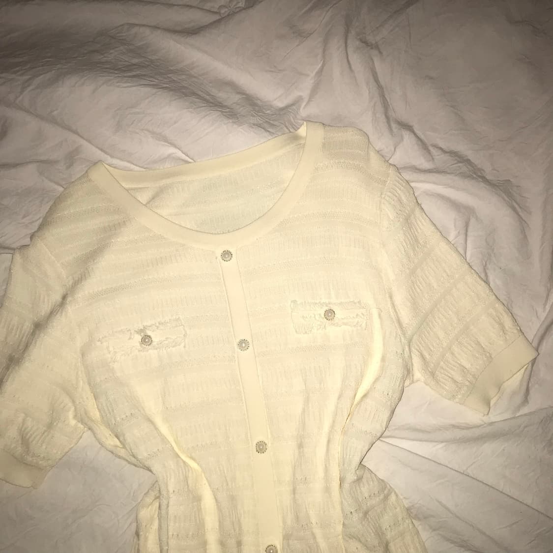 레이스 펀칭 반팔  상품이미지2