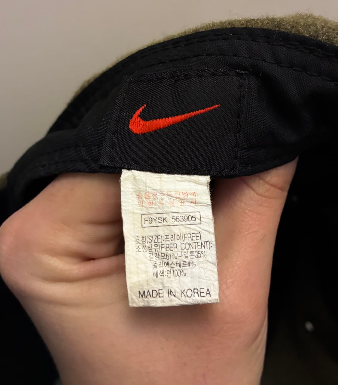 (F)90s 나이키 스포츠 울 나일론 빈티지 볼캡모자 덕캡 상품이미지9