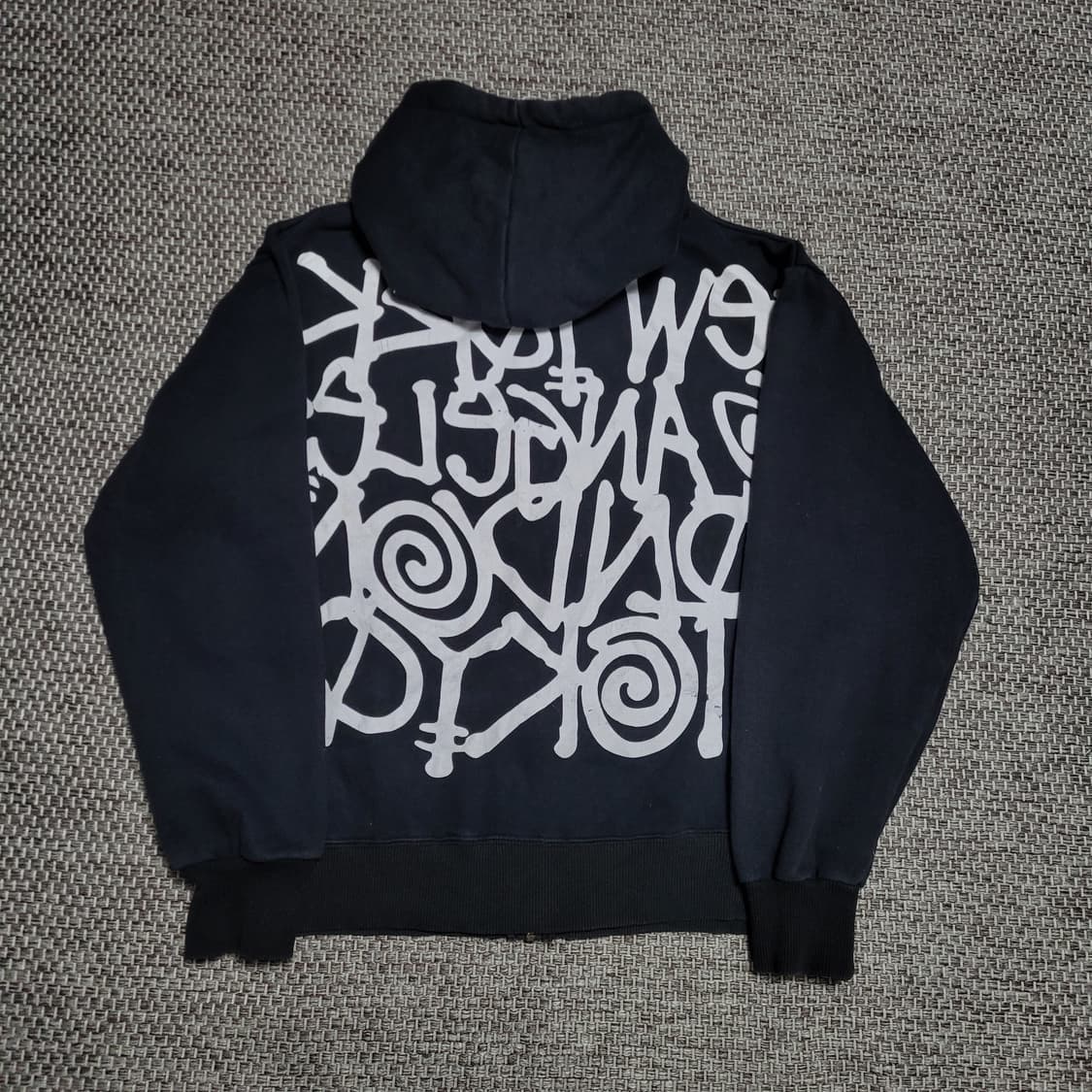 스투시 월드투어 빅로고 후드집업 M 상품이미지4