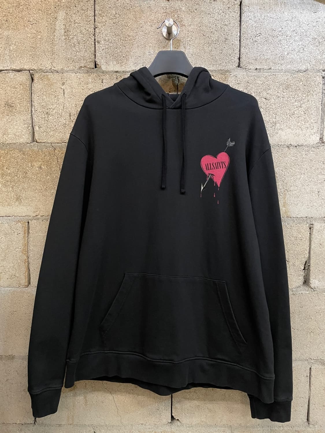 올세인츠 블리딩 하트 그래픽 후드 티셔츠  상품이미지3