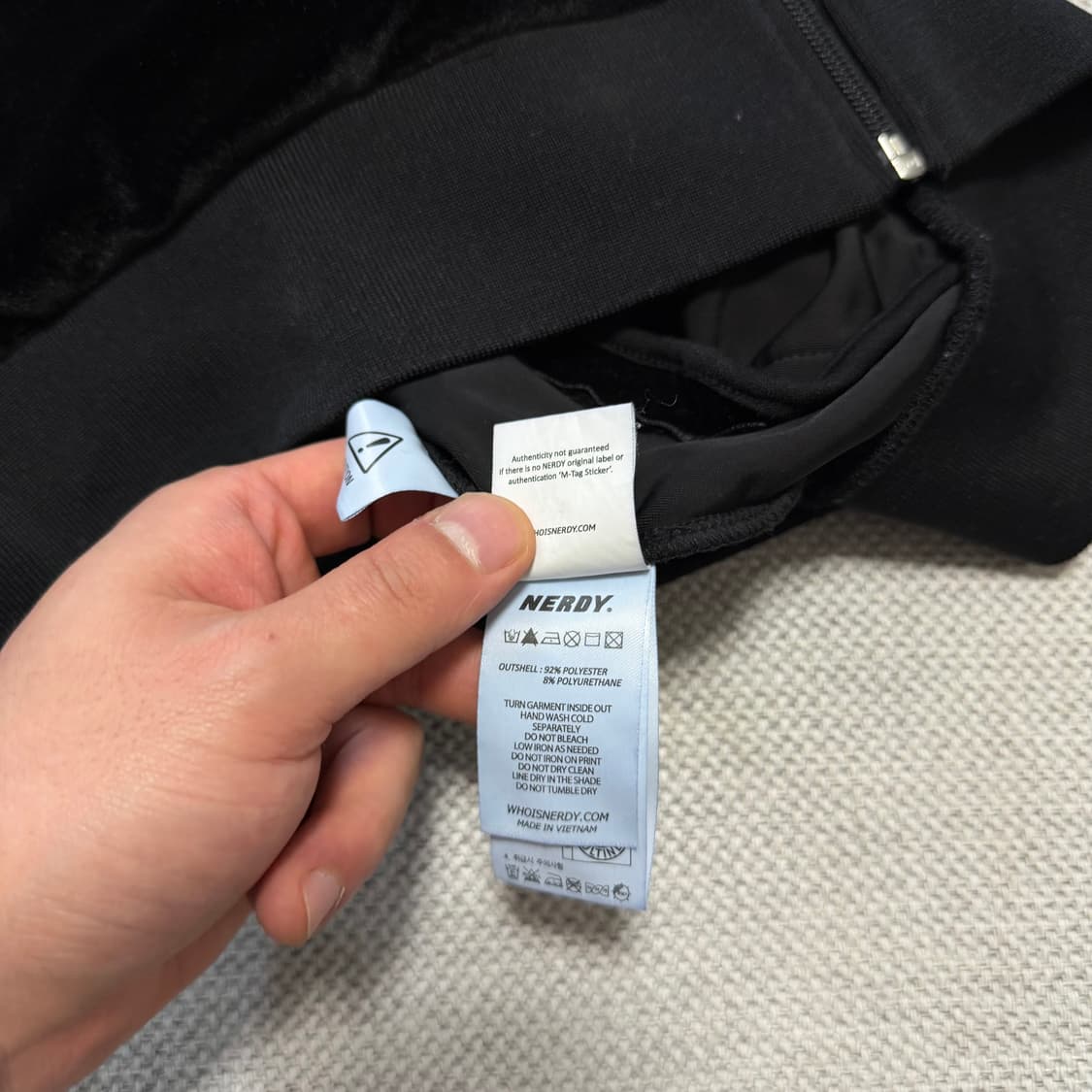 널디 벨벳 트랙 자켓 상품이미지4