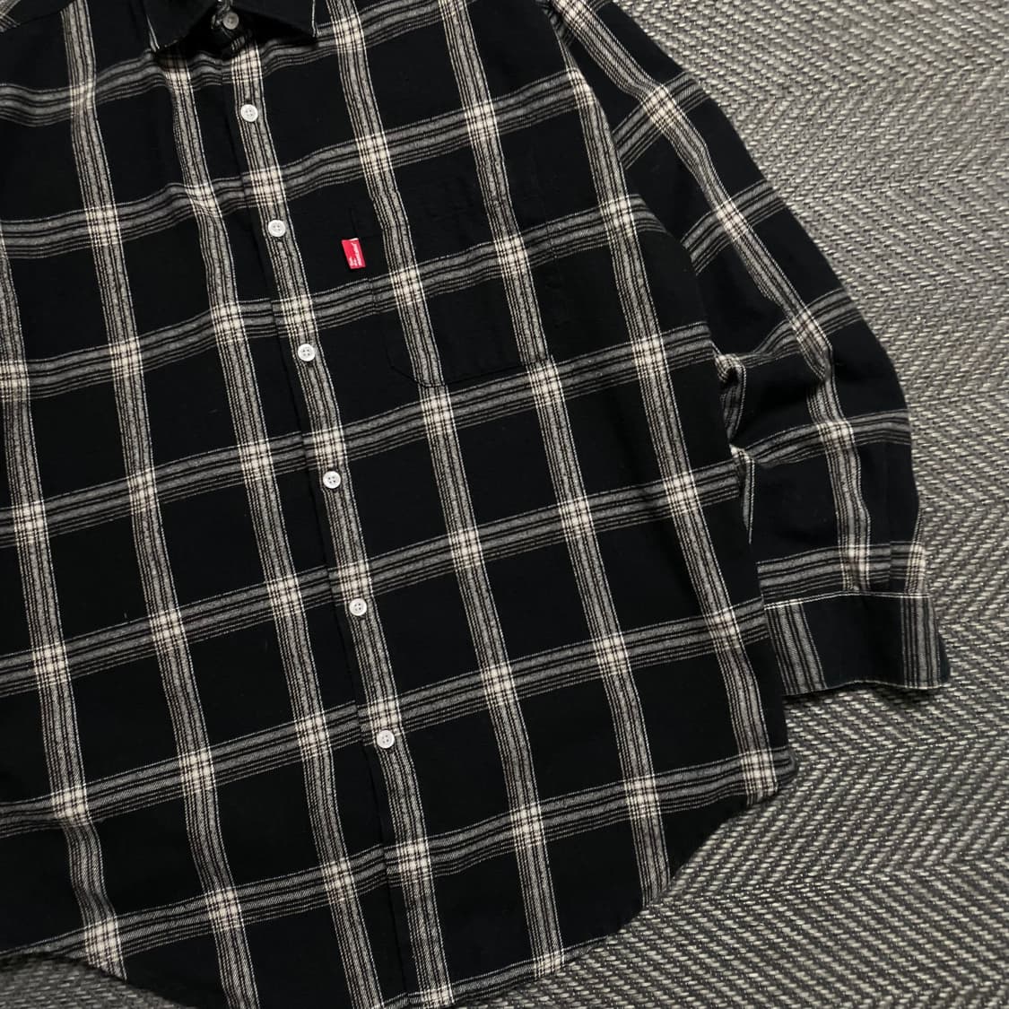 펀다멘탈리스트 박시핏 체크 플란넬 셔츠y 5258 상품이미지3