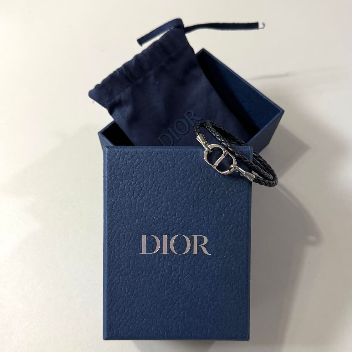 [정품/당일출고]디올 CD 아이콘 브레이드 가죽 팔찌 상품이미지1