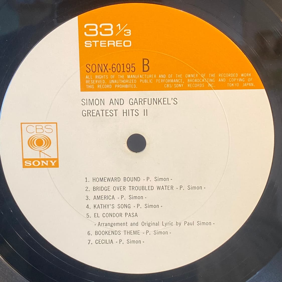 (LP-포크) Simon And Garfunkel -Hits II 상품이미지5