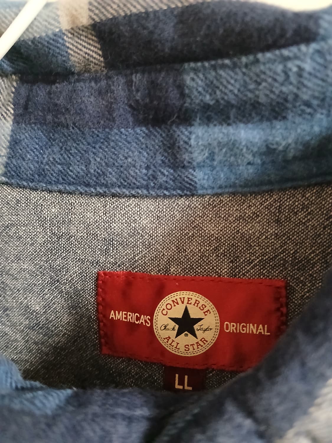 컨버스 블루 체크셔츠 상품이미지2