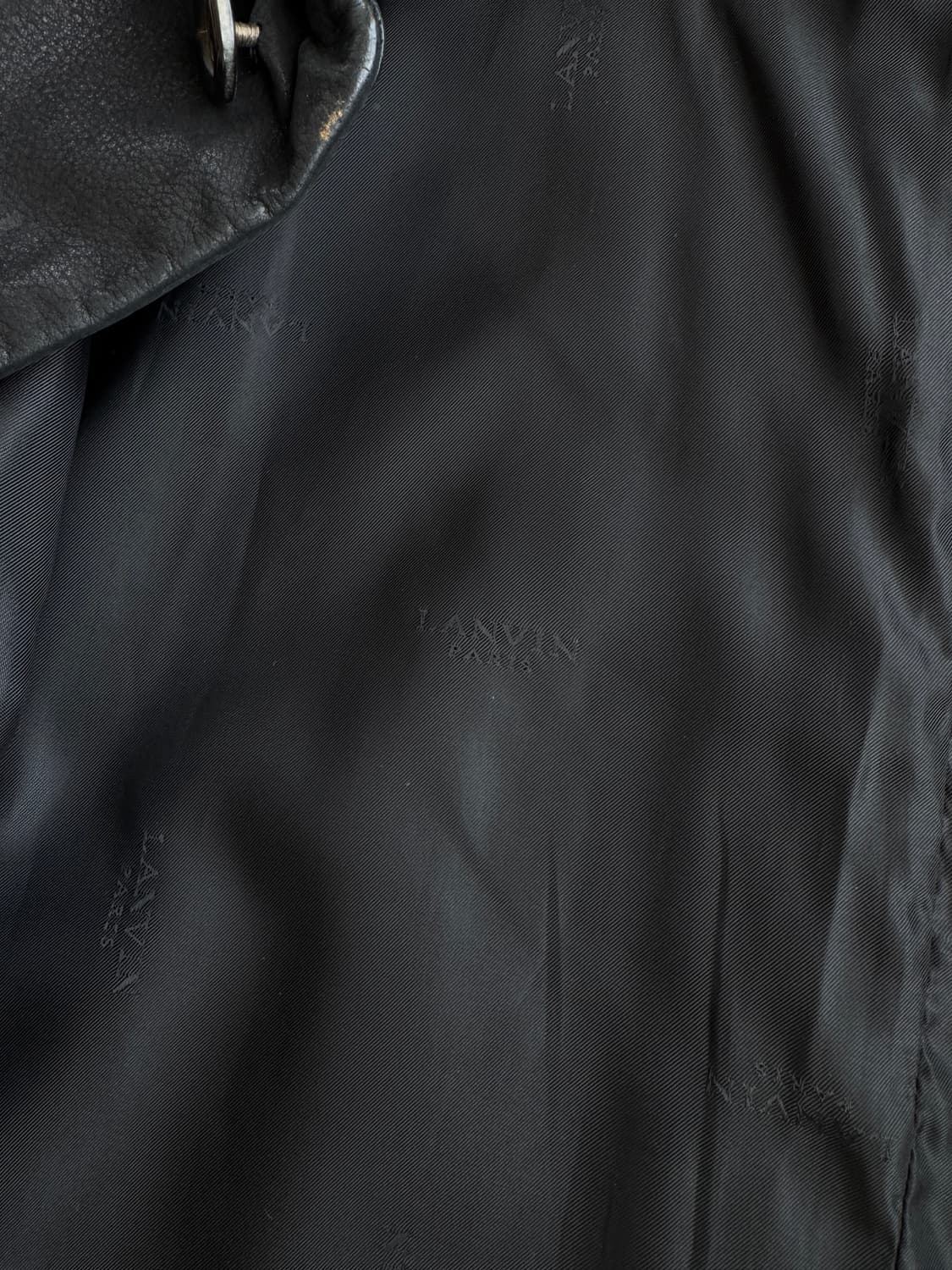 빈티지 랑방 Lavin Paris 양가죽 레더 코트 블랙 사이즈 100 상품이미지4