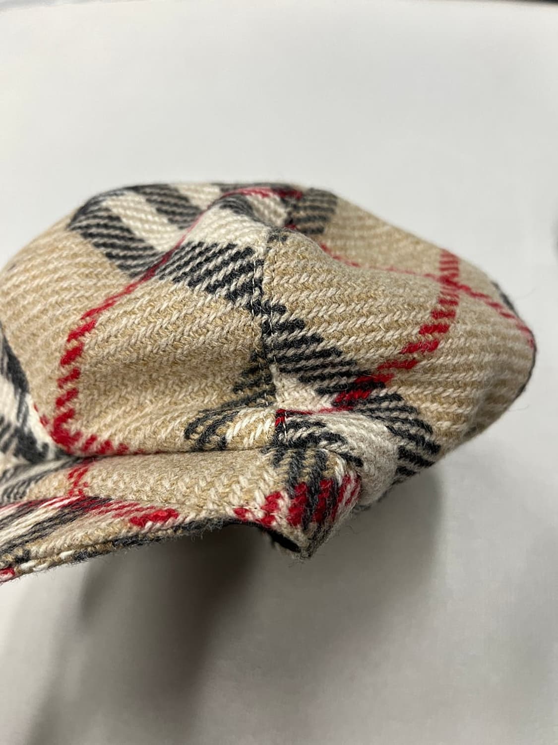 버버리 울 체크 베레모  상품이미지3
