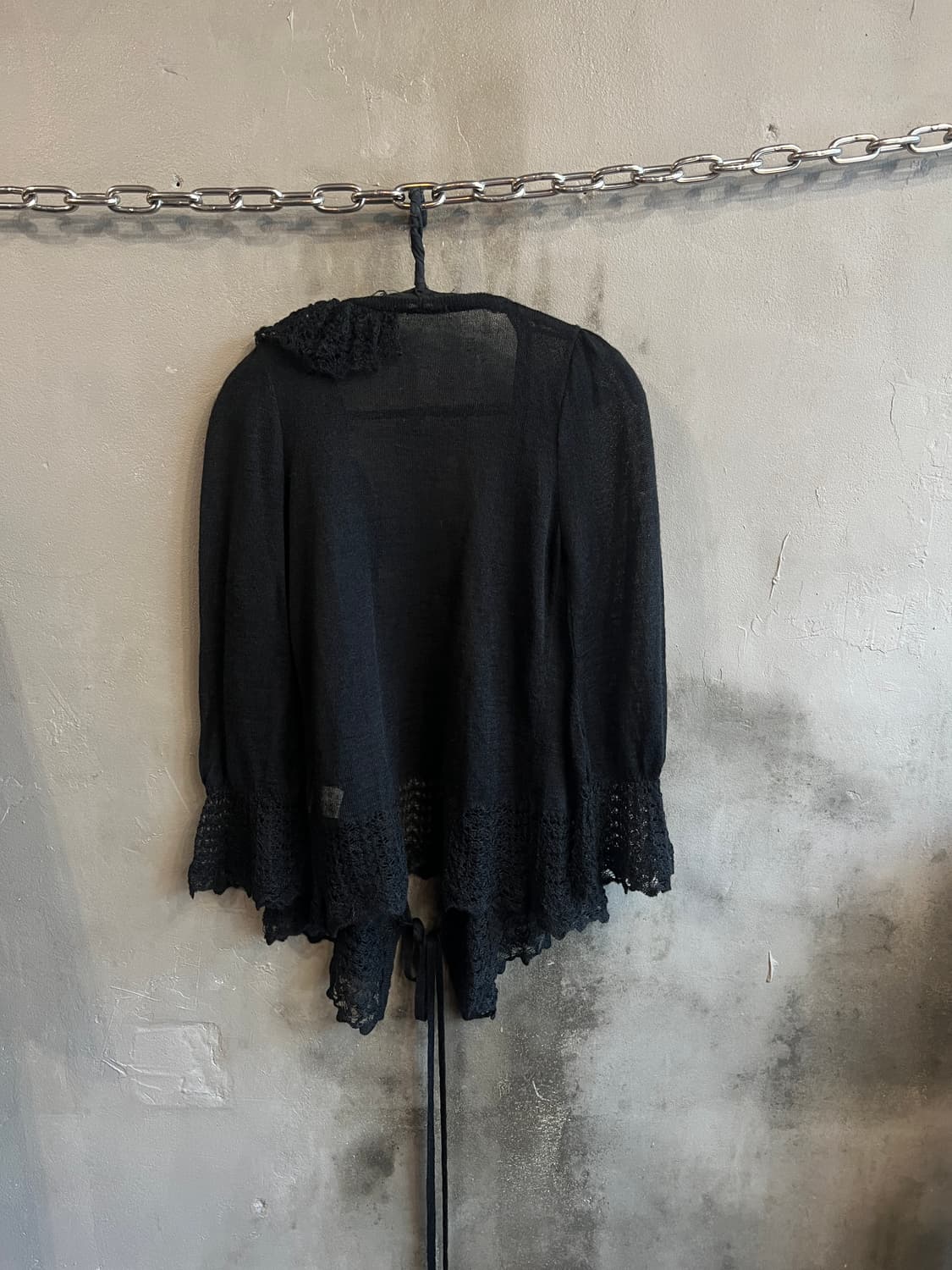 츠모리 치사토 비대칭 레이스 가디건 상품이미지7