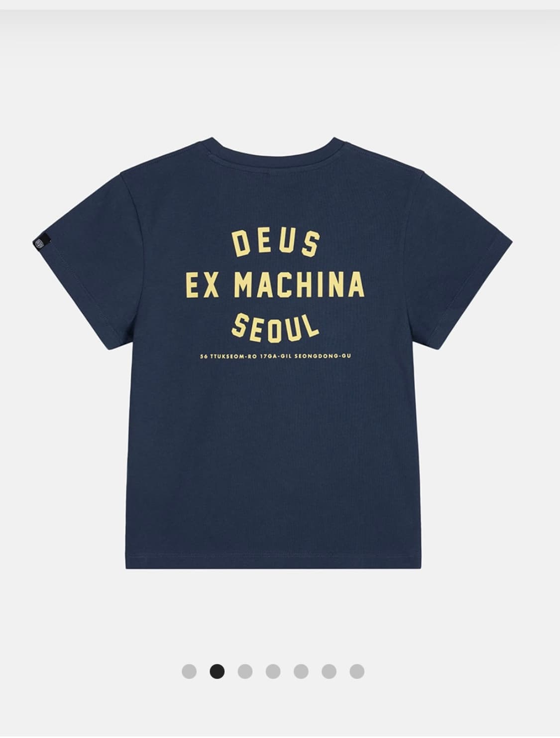 데우스 W. Seoul College Address Tee_Navy 상품이미지2