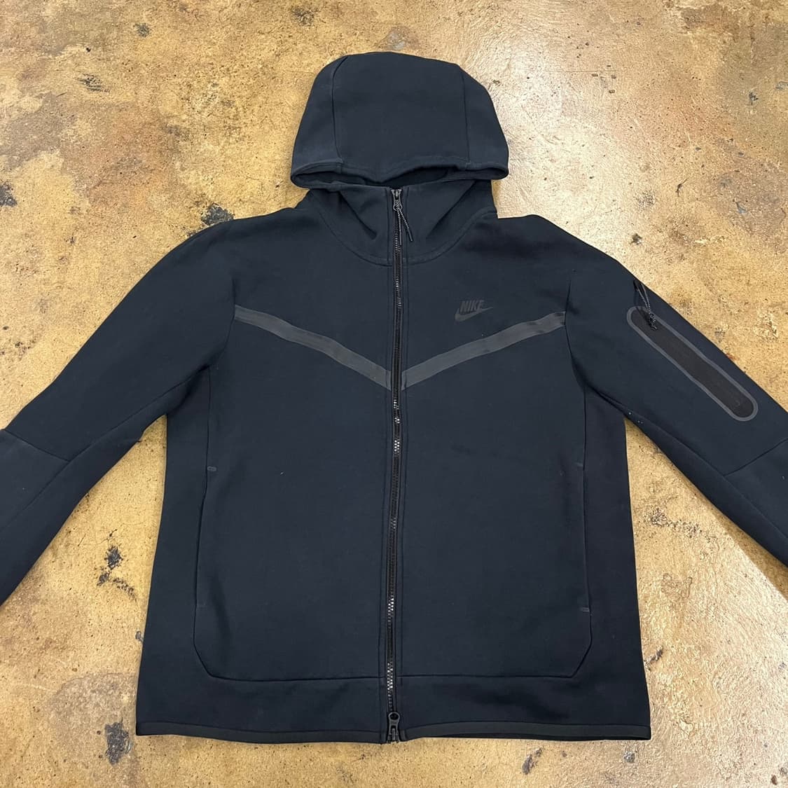 [정품/L] 나이키 테크 플리스 후드집업 블랙 b14 상품이미지3