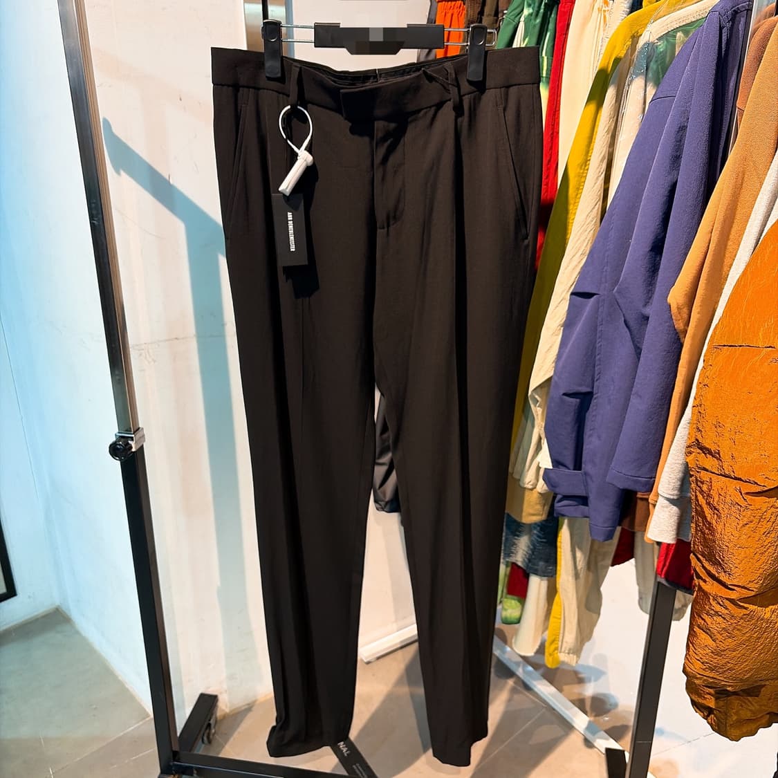 (정품/새상품) 앤드뮐미스터 남성 블랙 에드워드 스키니핏 트라우저 팬츠 상품이미지1