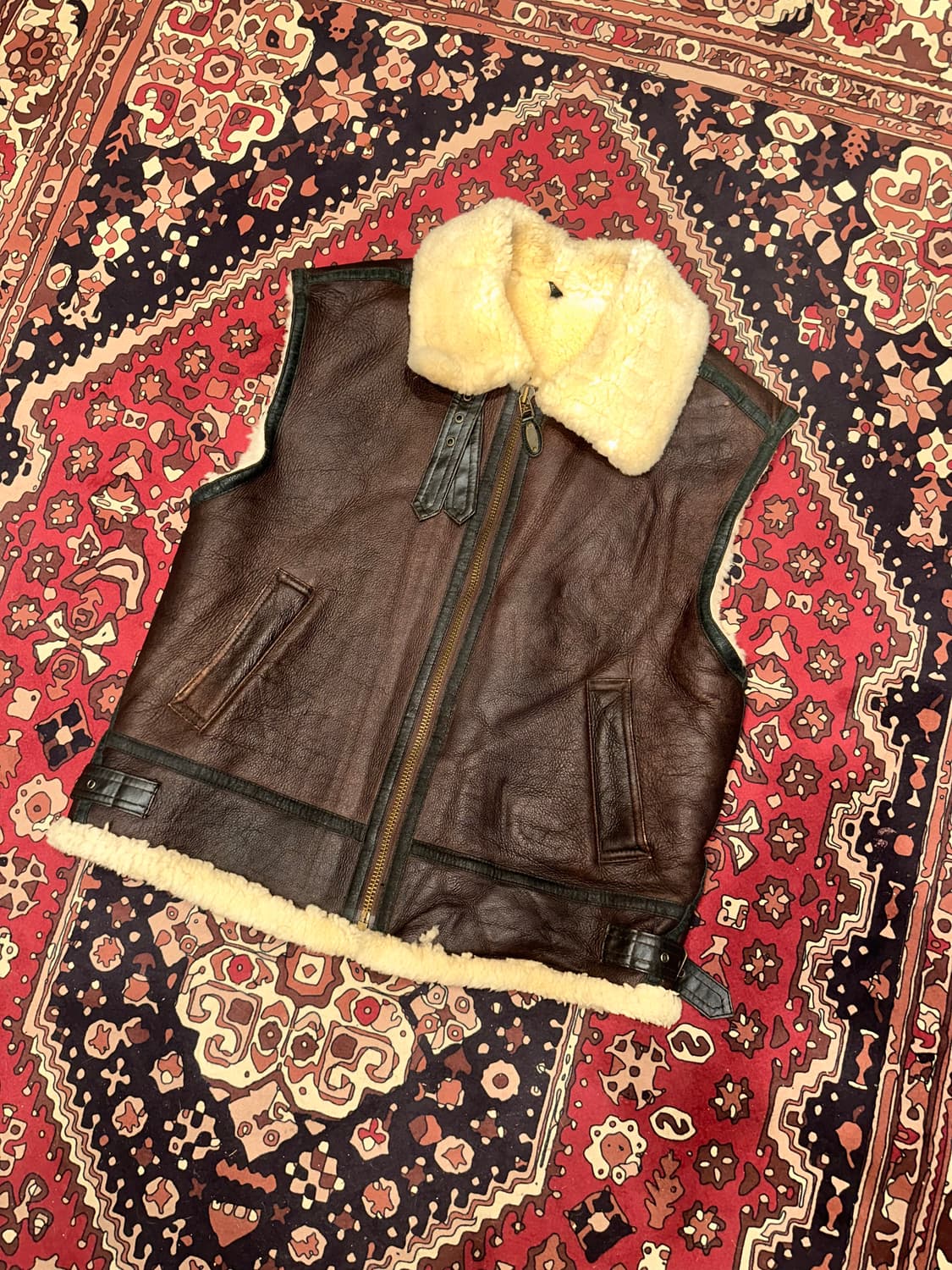 ( XL ) B3무스탕 워크웨어 아메카지 빈티지가죽자켓 빈티지무스탕 상품이미지4