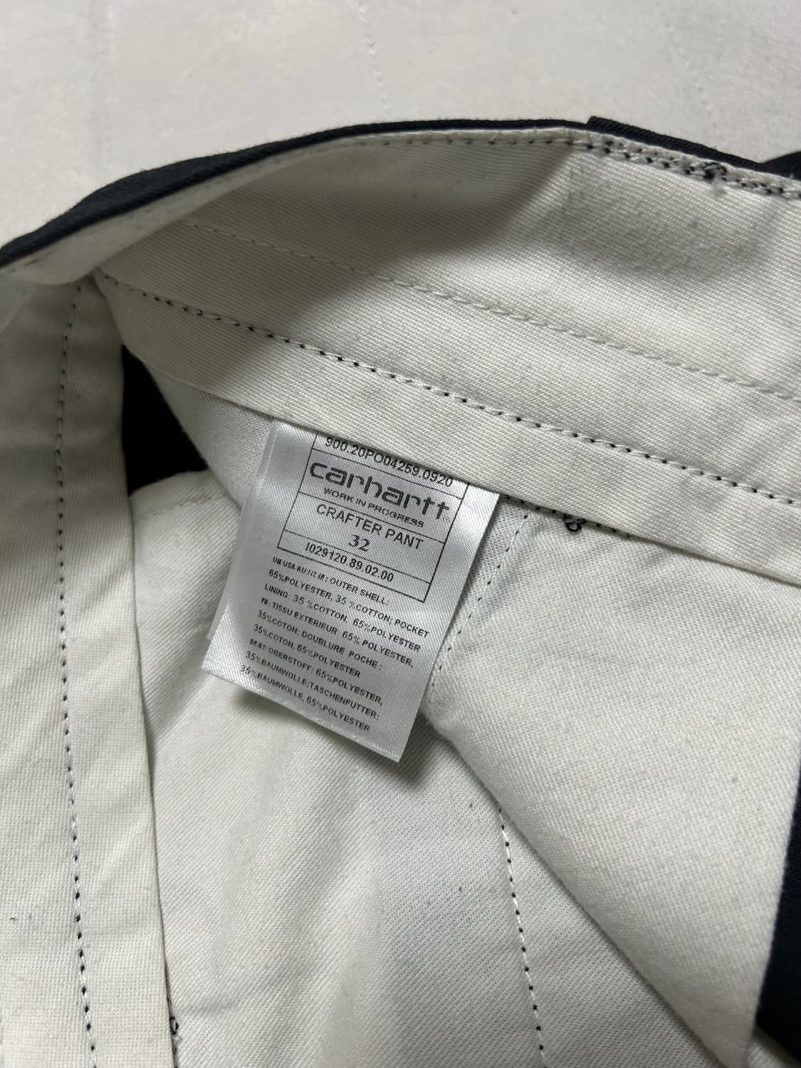 칼하트 wip 크래프트 코튼 데님팬츠 32 상품이미지5