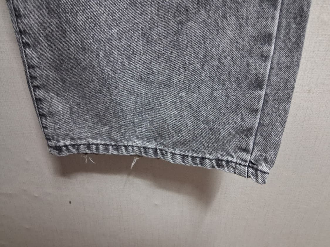 일본빈티지 Bershka 그레이 애시워싱 와이드팬츠 여성 26  상품이미지5