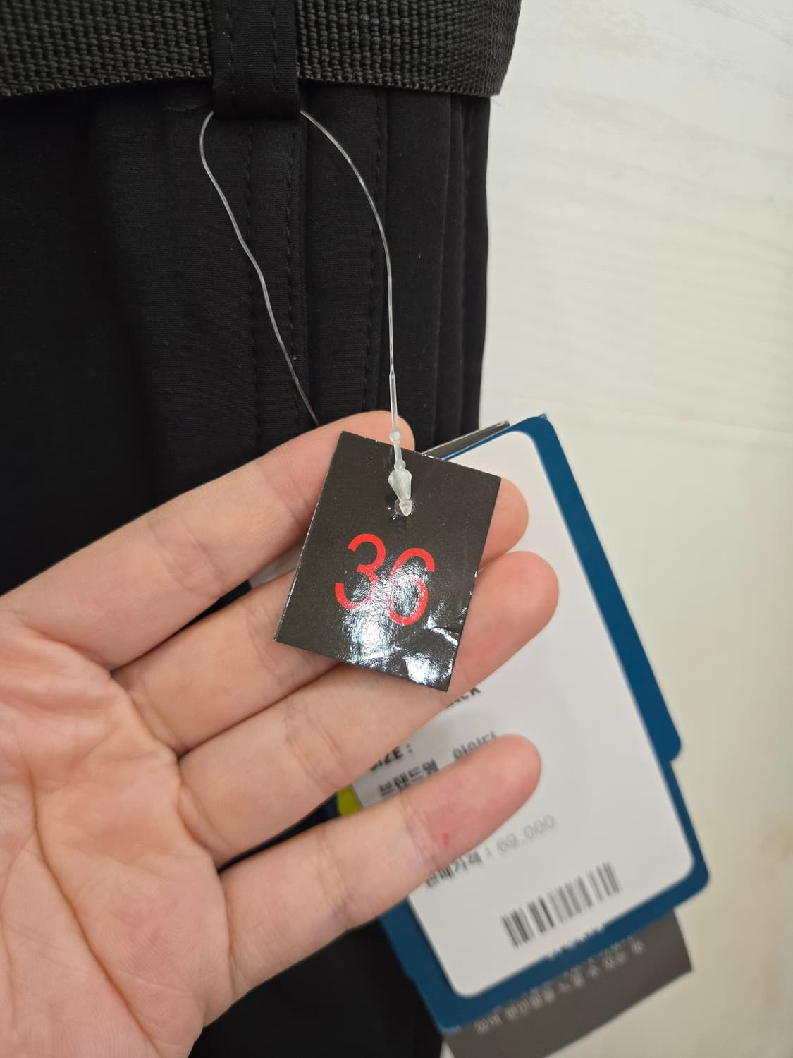 36사이즈,택있는새상품)) AIDA 아이다 기모 바지! 정가69000 상품이미지2