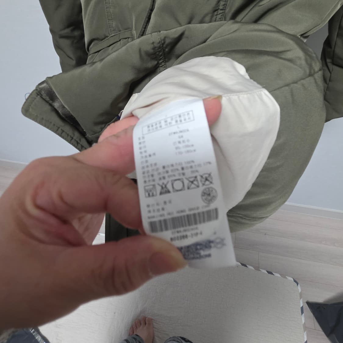 타미힐피거 카키 롱패딩 상품이미지10