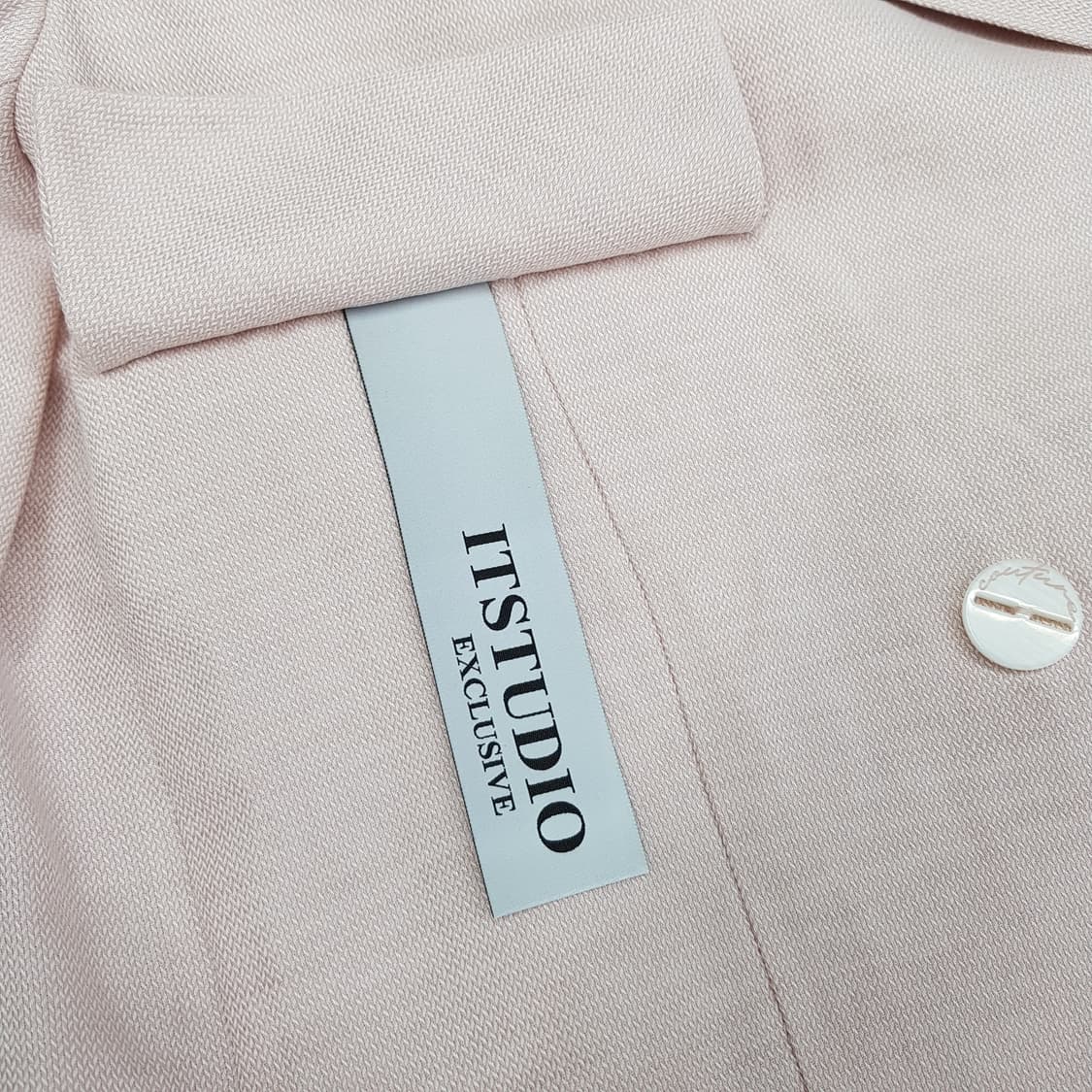 잇미샤 2023 린넨 블렌드 반팔 더블 버튼 자켓 55사이즈 상품이미지7