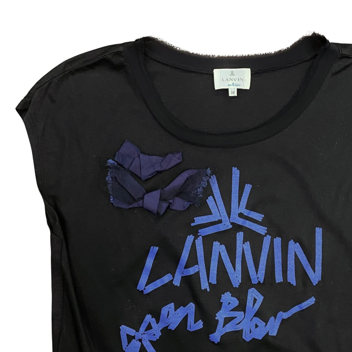 lanvin, Ribbon Black Top  상품이미지4