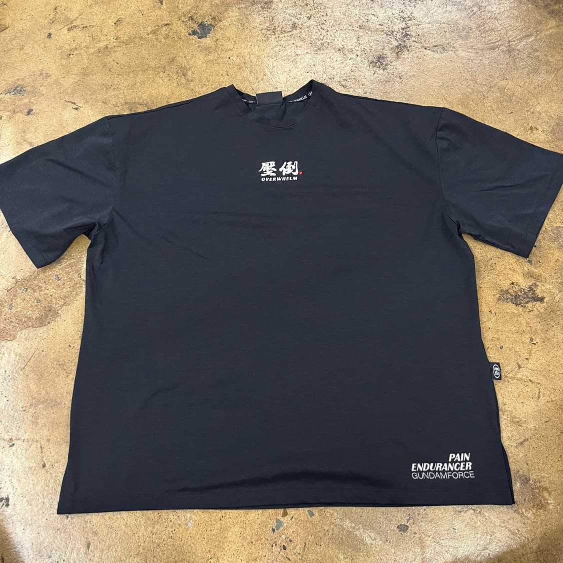 [정품/XL] 압도 로고 반팔 티셔츠 블랙 b14 상품이미지2