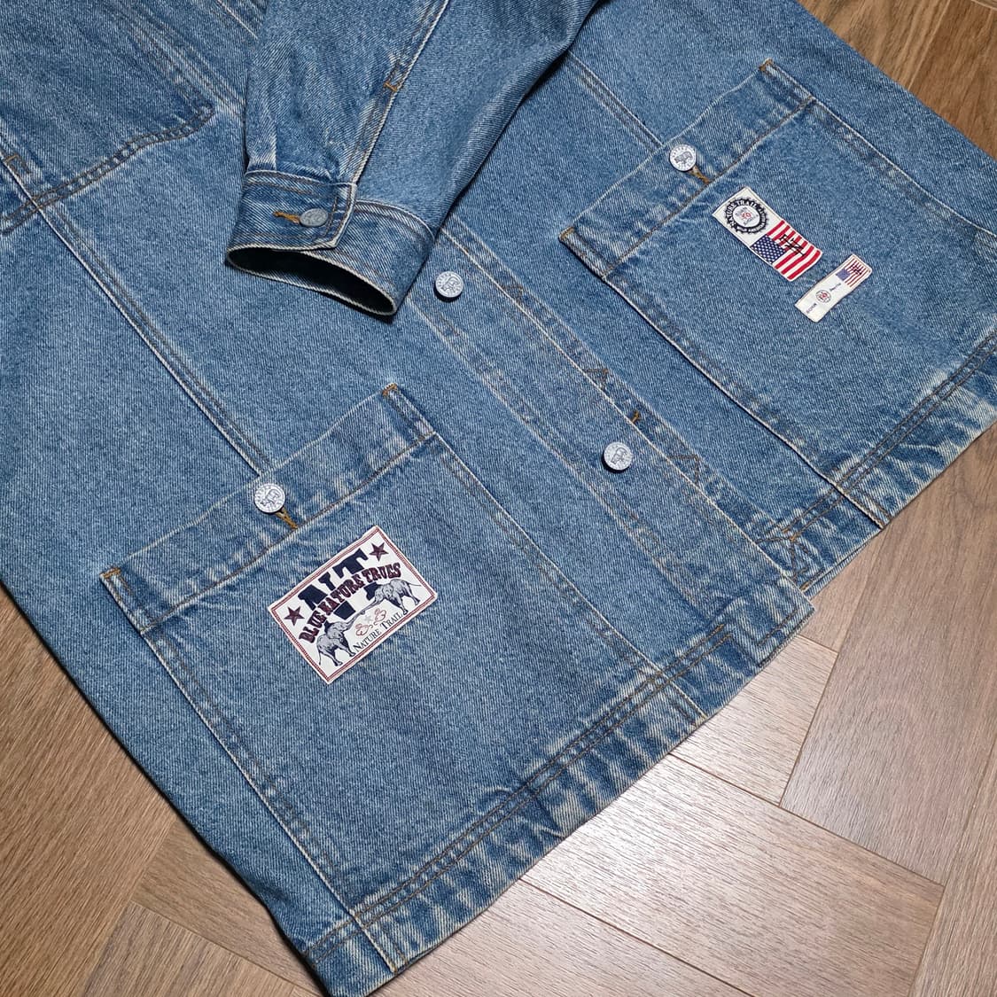 Japanese Nature Trail denim jacket L 상품이미지4