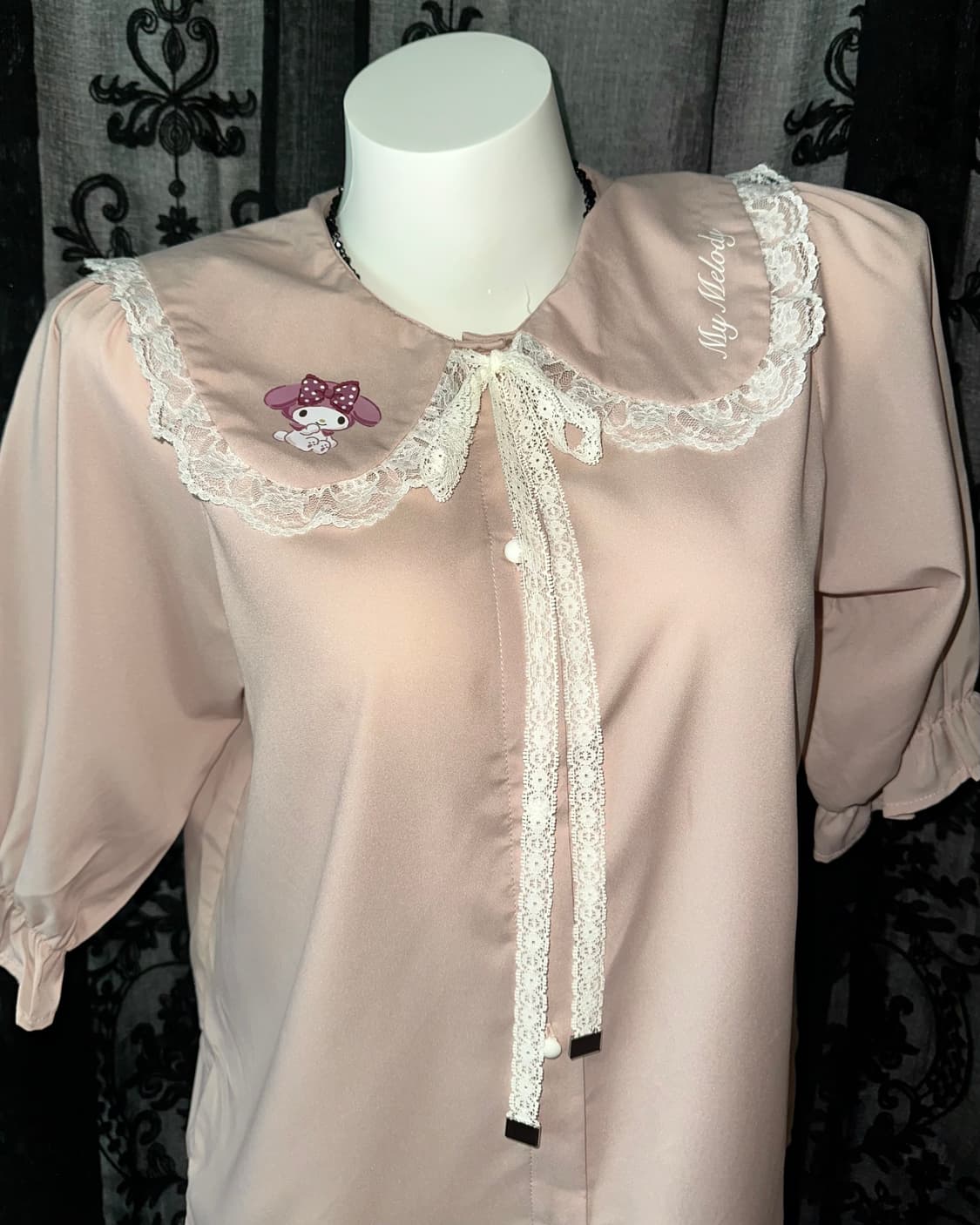 Pink lace my melody blouse 상품이미지2