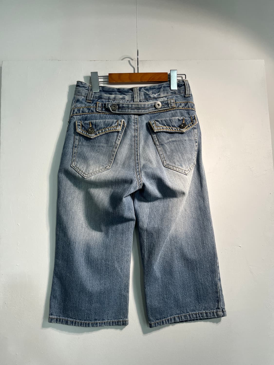 빈티지 신치백 8부 데님팬츠 약27인치 상품이미지8
