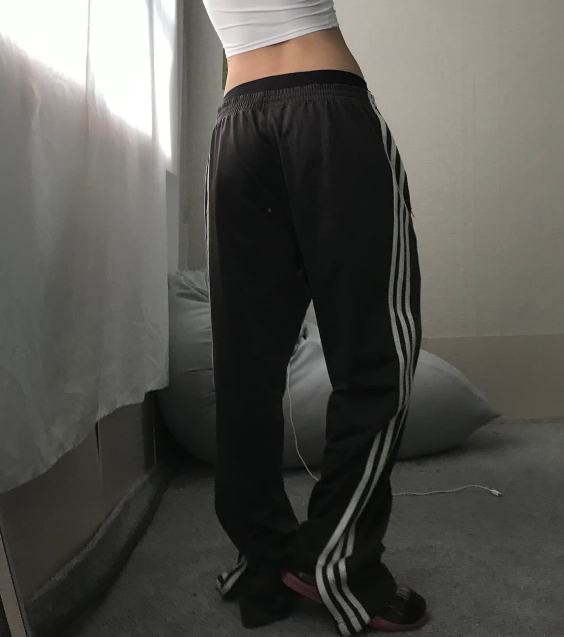 아디다스 초코브라운 삼선 트레이닝 팬츠 상품이미지4