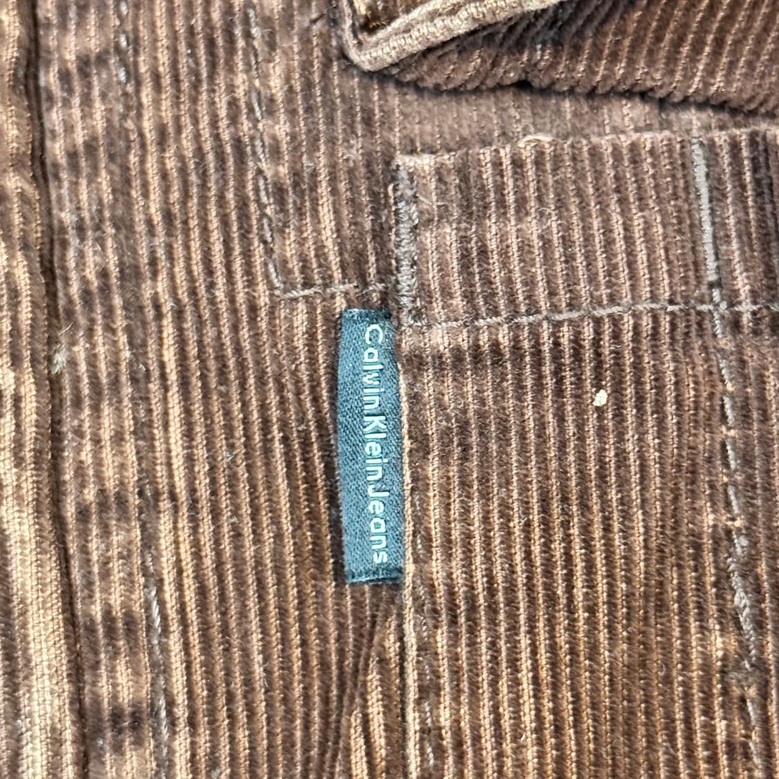 XL) 캘빈클라인 진스 브라운 코듀로이 자켓 상품이미지4