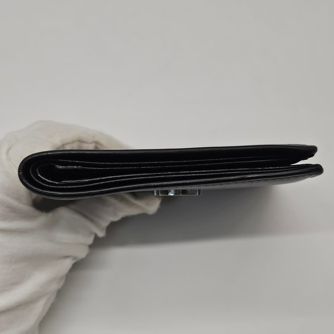 정품 입생로랑 은장 로고 남성 반지갑 상품이미지6