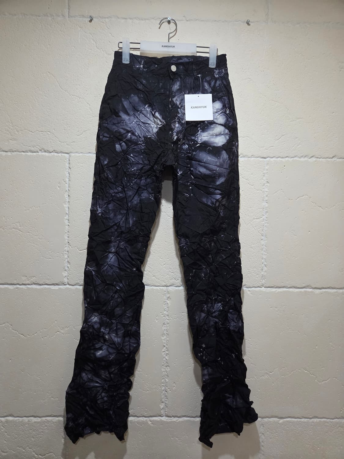 강혁 에어백 슈링크 트라우저 블랙 M 새상품 상품이미지1