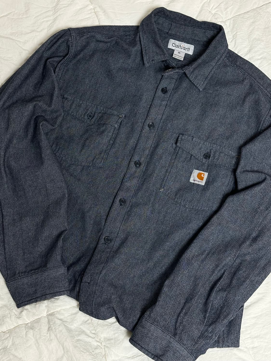 칼하트 데님셔츠 워크 셔츠 L~XL 상품이미지1