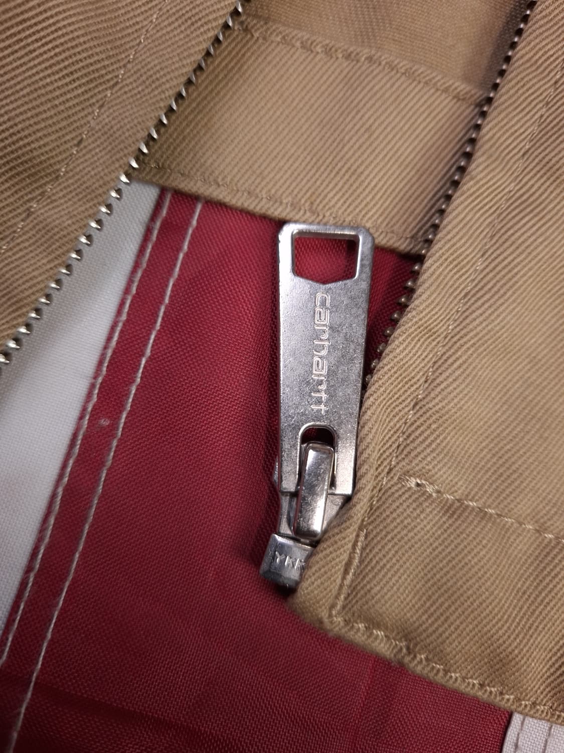 오리지날 칼하트 WIP 모듈 스크립트 베이지 자켓 상품이미지5