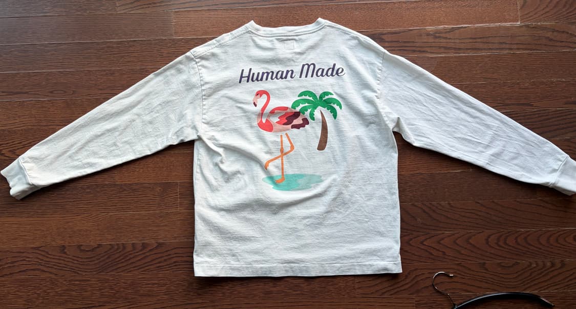휴먼메이드 플라밍고 롱슬리브 티셔츠 상품이미지2