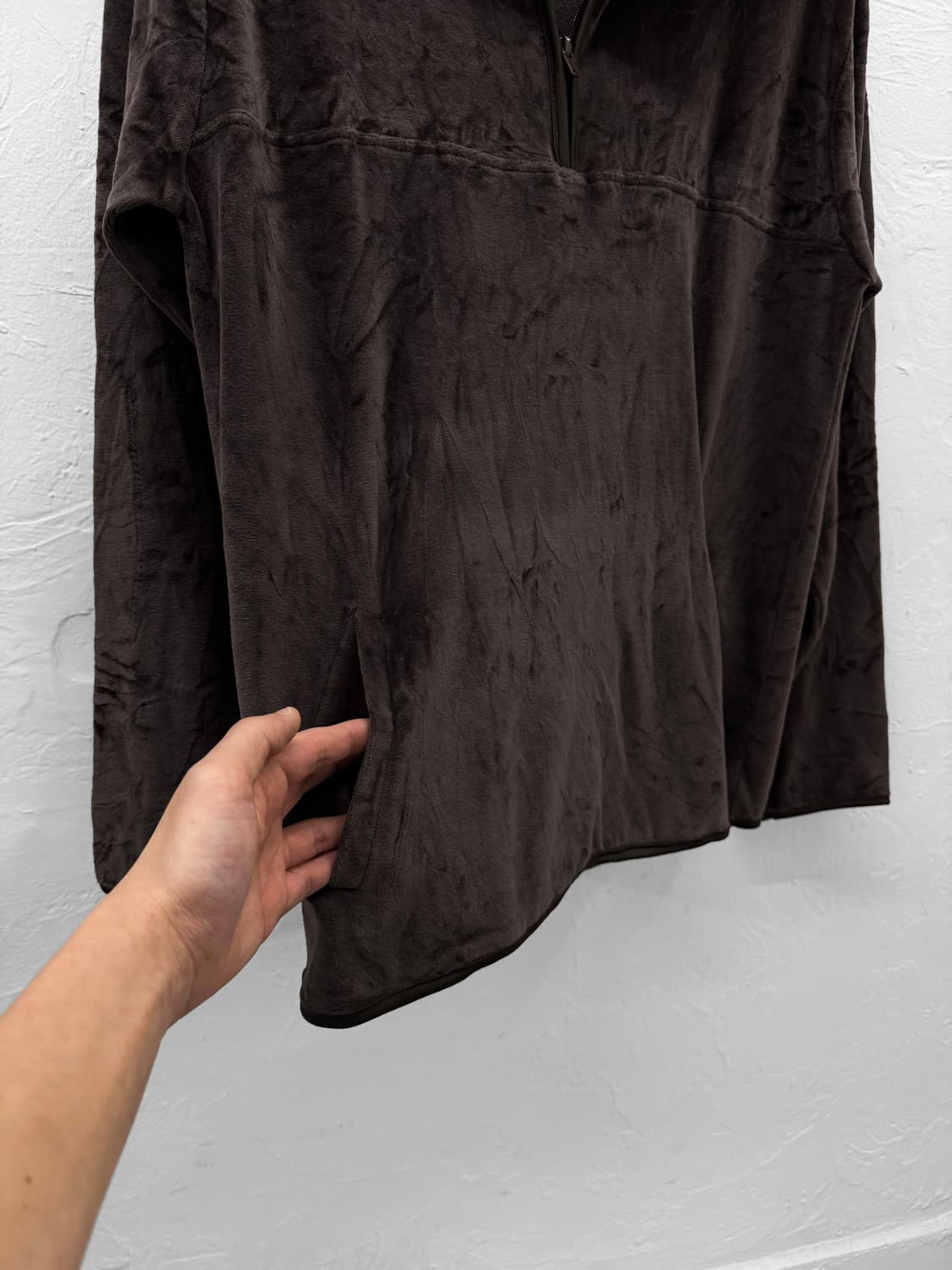 vent couvert 하프집업 벨벳 후드 상품이미지4