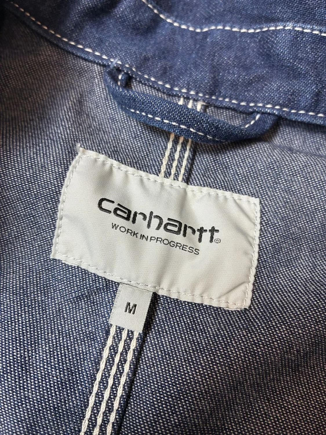 칼하트 WIP 19ss 데님 미시건 초어 자켓 PN8217 상품이미지7