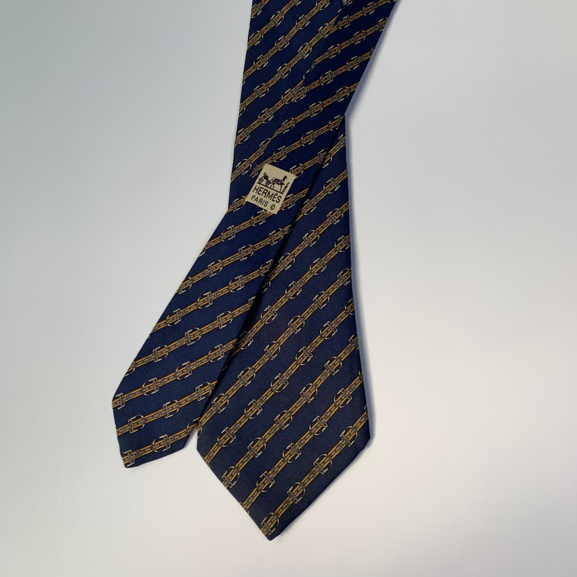 에르메스(HERMES) 명품 100실크 프랑스 빈티지넥타이 A등급 상품이미지3