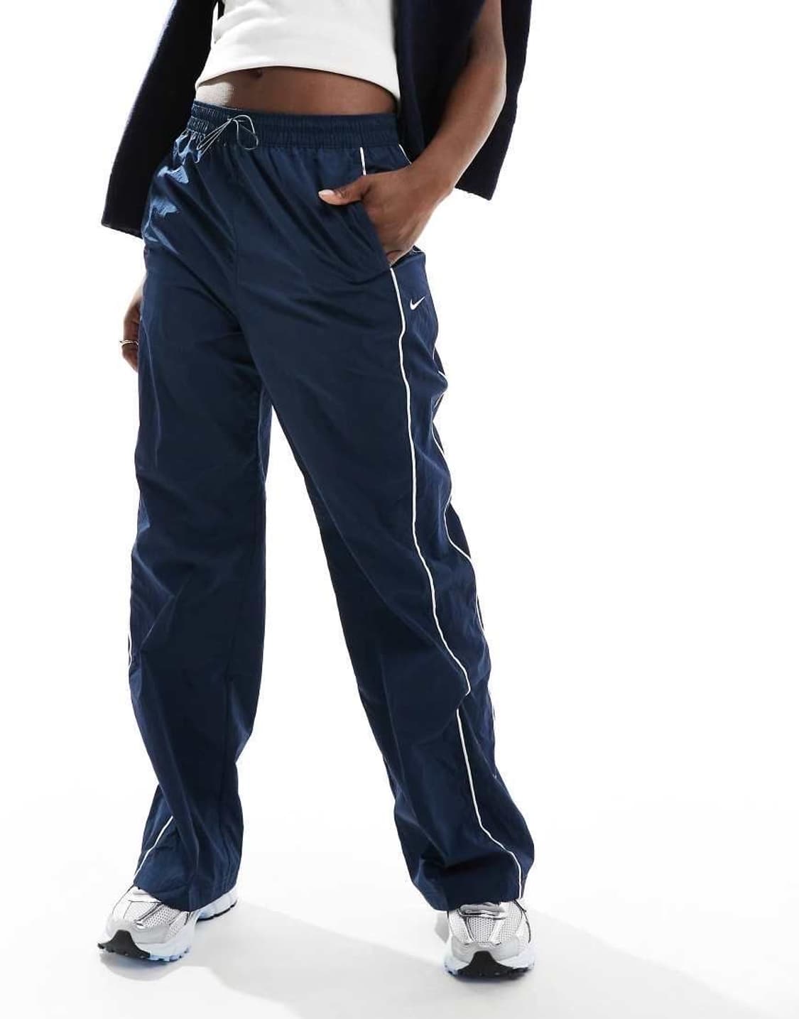 나이키 여성 윈드러너 트랙팬츠 네이비 새상품 상품이미지8