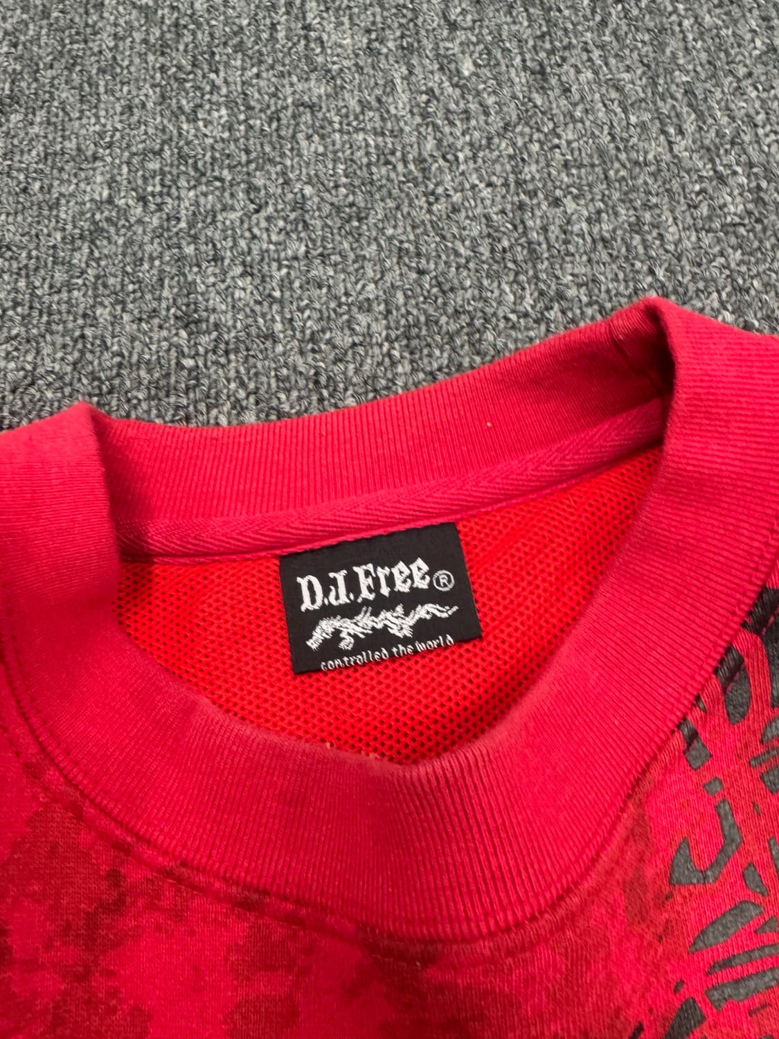 L)D.J Free 빈티지 패턴 프린팅 스웻셔츠 상품이미지3