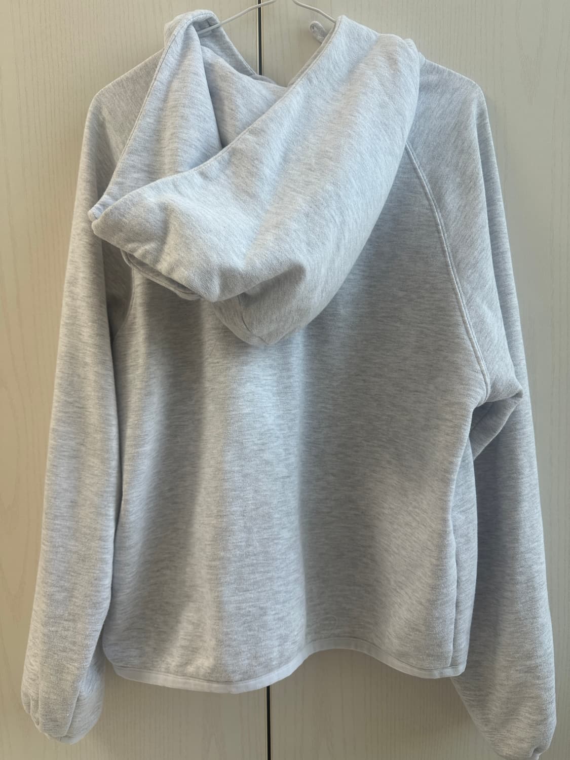 산산기어 버튼 후디 화이트 멜란지 상품이미지4