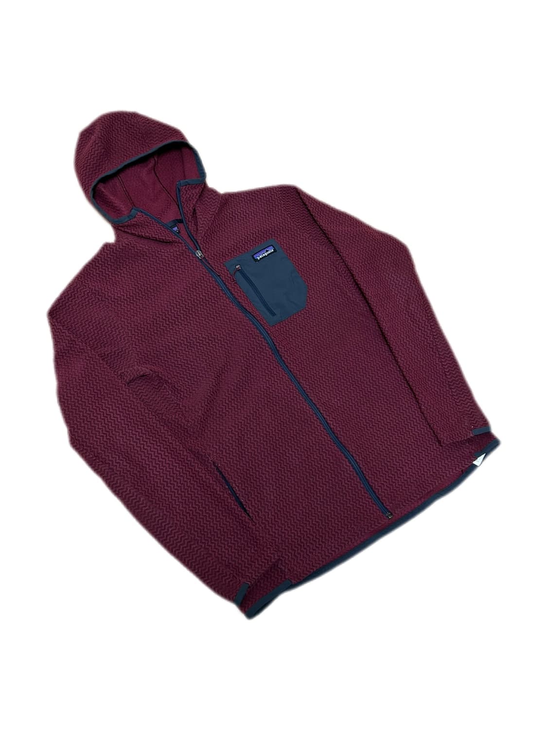 파타고니아 버건디 R1 후드집업 자켓 상품이미지1